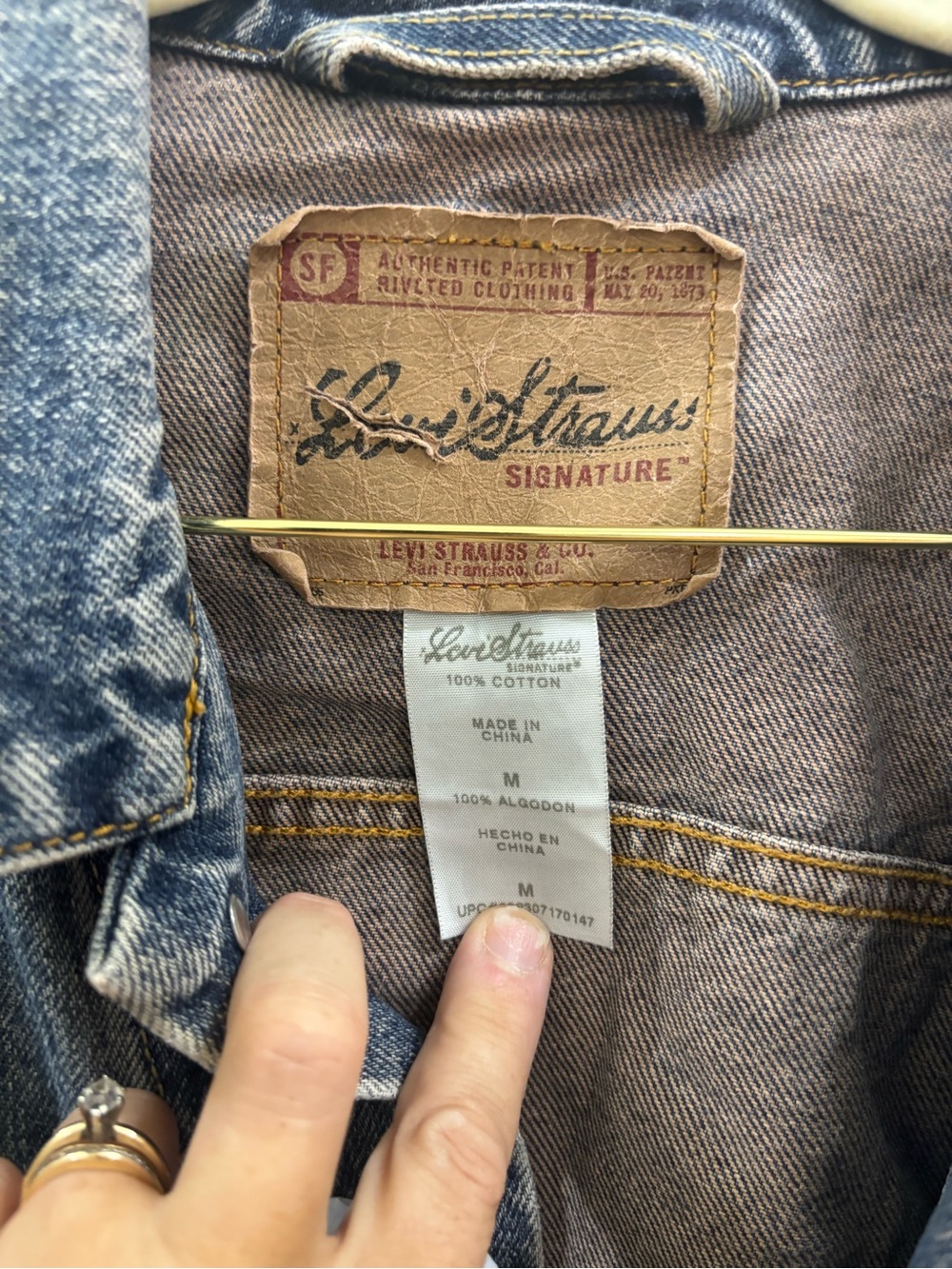 Levi's Light Blue Denim Jacket - Men's Casual Jean Coat - Picture 2 of 3